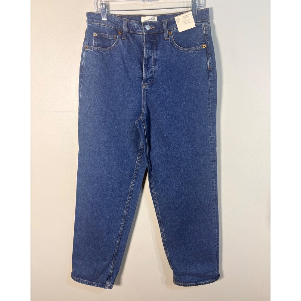 Universal Thread Straight Jeans‎ Womens 10 Blue NEW Highest Rise Button Fly